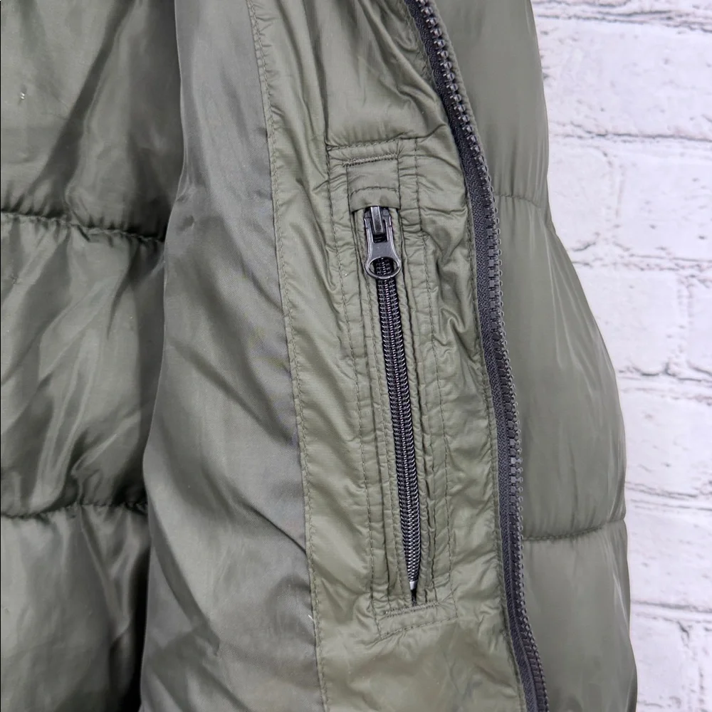 Aeropostale / Aero Men’s Zippered Hooded Winter Puffer Jacket XL Green GUC